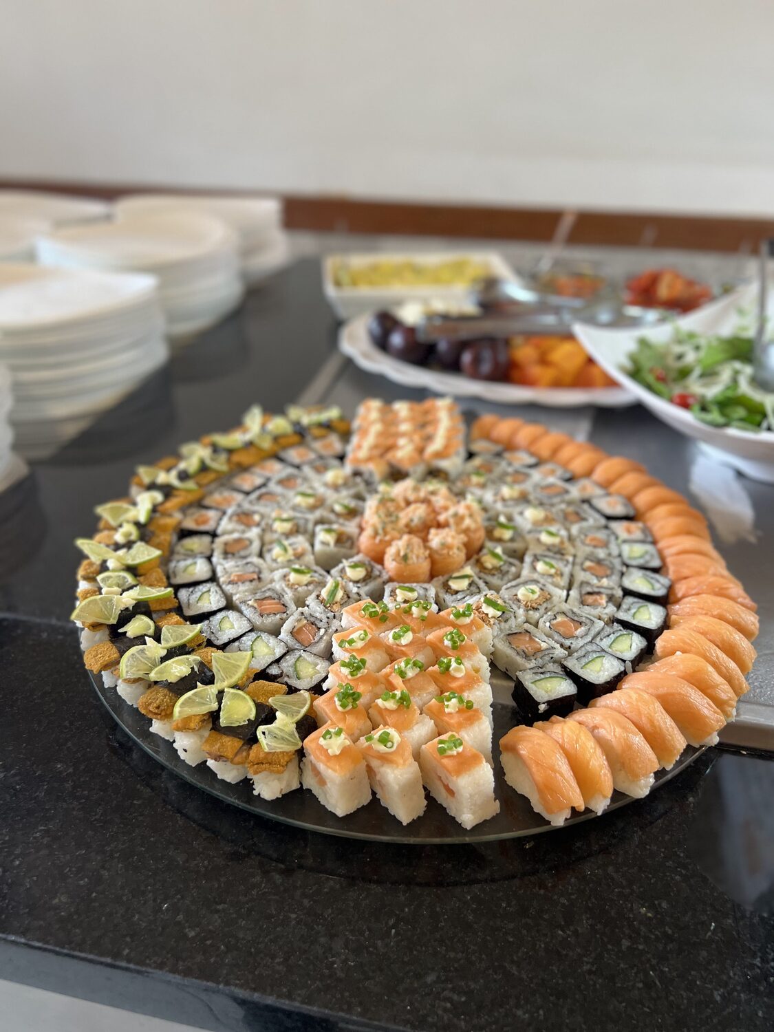 Gastronomia japonesa do buffet