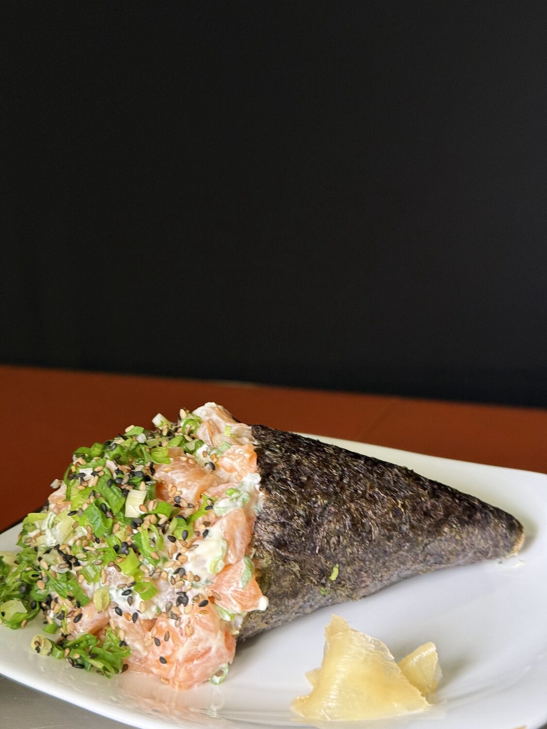 Temaki de salmão
